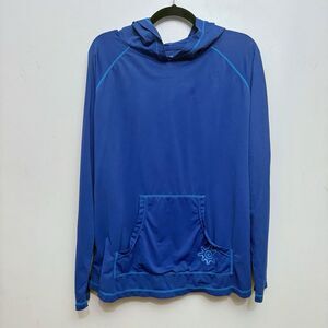 UV Skinz UPF 50+ Hooded Long Sleeve Pullover Shirt Sun Protective Women's Large